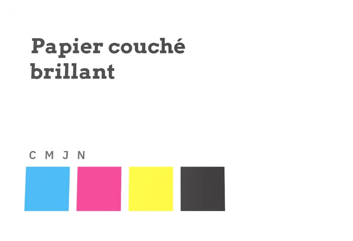 Échantillon : Papier couché brillant