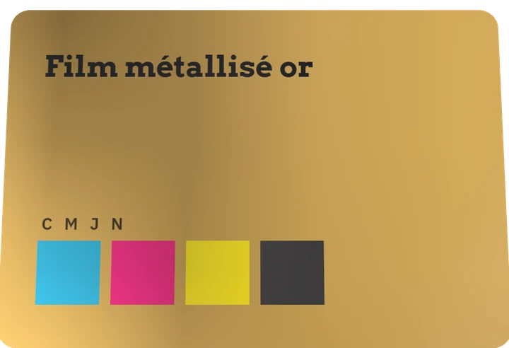 Échantillon : Film métallisé or ou argent