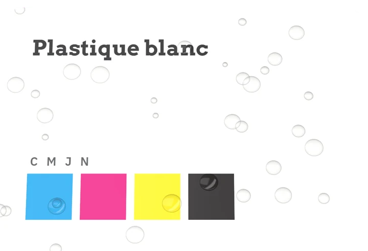 Échantillon : Plastique blanc (PP)